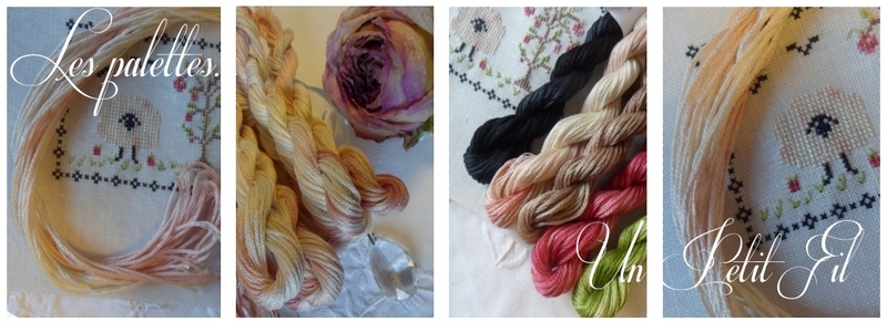 Fil nacres roses un petit fil