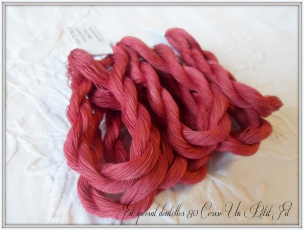 Fil special dentelles 80 cerise un petit fil 2