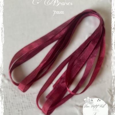 ruban soie Braise 7 mm