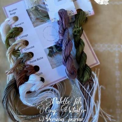 Palette Cosy Winter (palette de fils sans toile à broder ni grille)