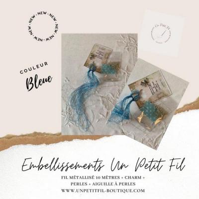 Embellissements bleu Un Petit Fil