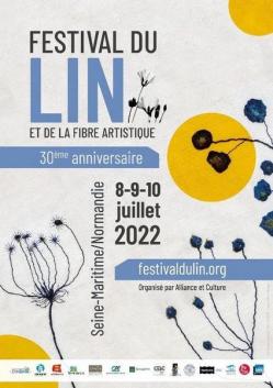 Affiche festival du lin 2022