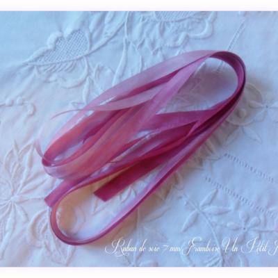 An de soie 7 mm framboise un petit fil