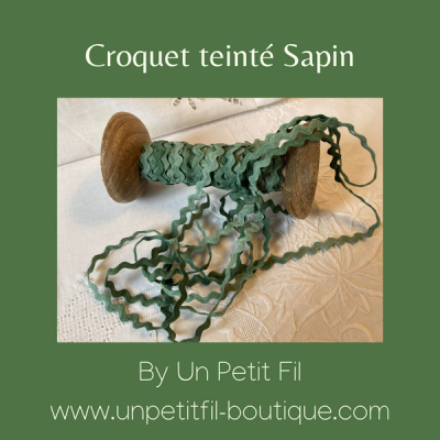 Croquet teinte sapin un petit fil 2