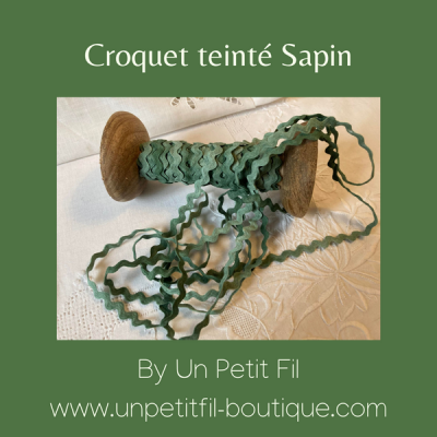 Croquet teinte sapin un petit fil 1