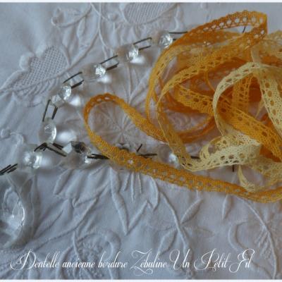 Dentelle ancienne bordure zebuline 1