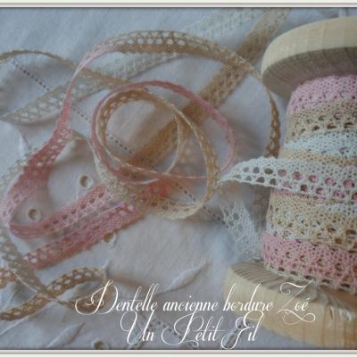 Dentelle ancienne bordure zoe un petit fil