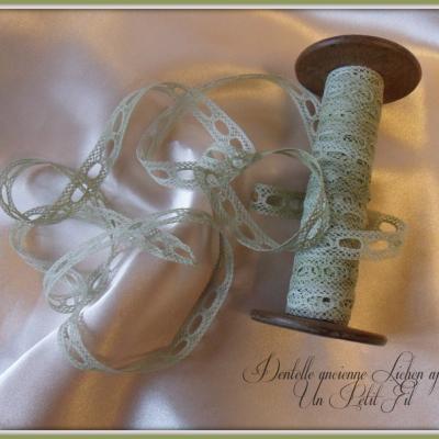 Dentelle ancienne lichen ajouree un petit fil 1