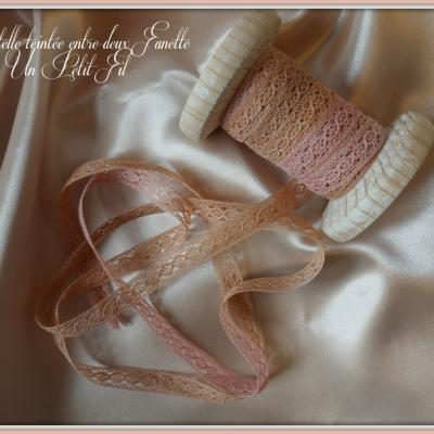 Dentelle entre deux fanette un petit fil 1