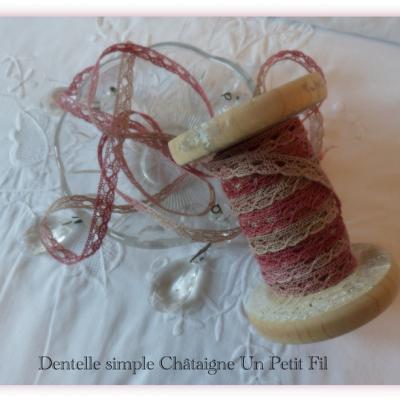 Dentelle simple chataigne un petit fil 2