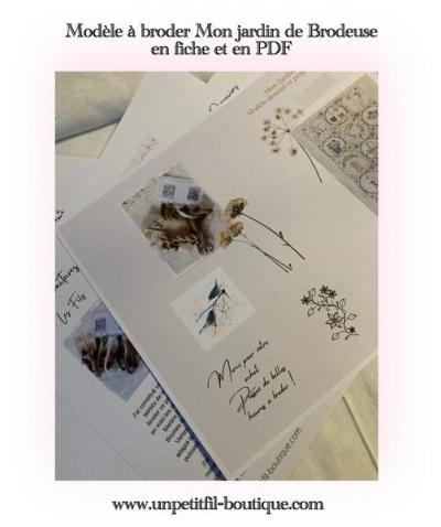 Fiche ou pdf mon jardin de brodeuse un petit fil