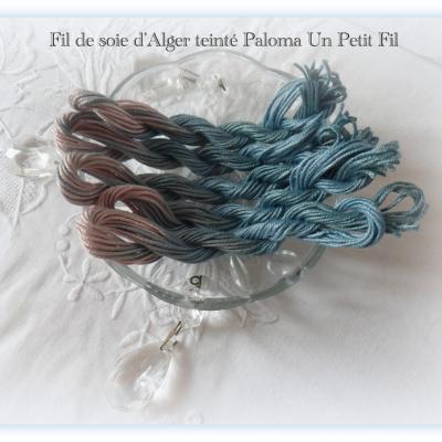Fil de soie d alger teinte paloma un petit fil