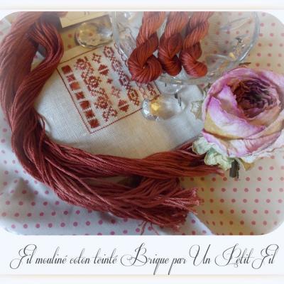 Fil mouline coton brique un petit fil 1