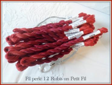 Fil perle 12 rubis