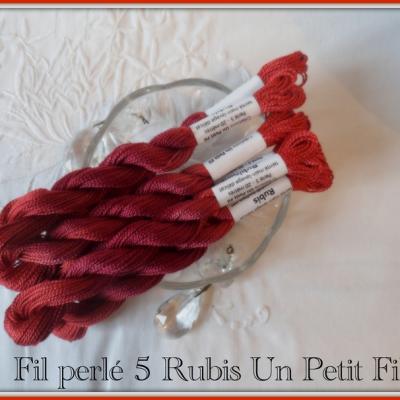 Fil perle 5 rubis 2
