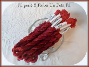 Fil perle 8 rubis