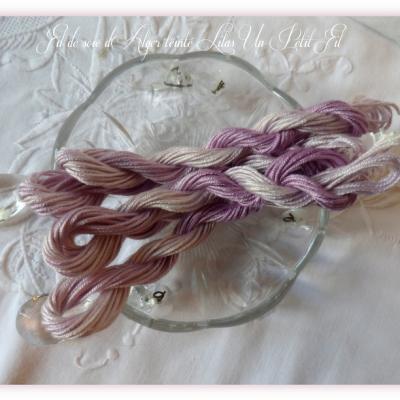 Fil soie d alger teinte lilas un petit fil 1