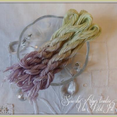 Fil soie d alger teintee linette 2