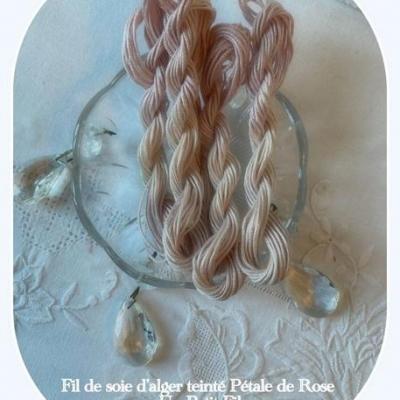 Fil soie petale de rose un petit fil