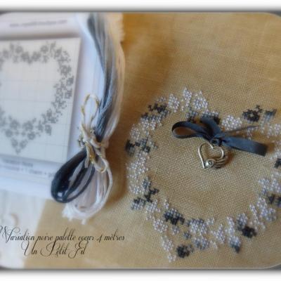 Fil variation noire palette coeur 4 m un petit fil 1