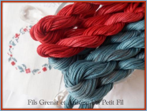 Fils ardoise et rubis un petit fil