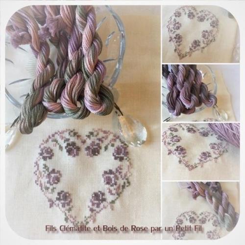 Fils clematite et bois de rose un petit fil