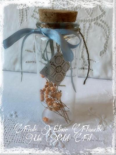 Fiole elixir flanelle un petit fil