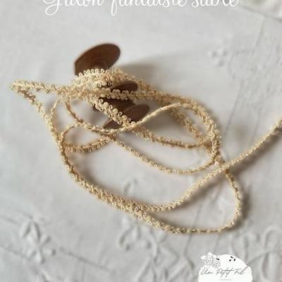 Galon fantaisie sable