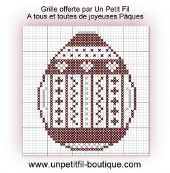 Grille joyeuses paques 2018 offerte par un petit fil