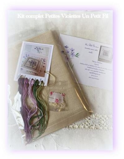 Kit complet petites violettes un petit fil