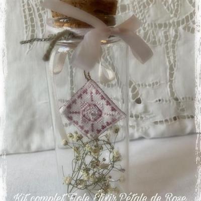 Kit Fiole Elixir Pétale de Rose (sur toile 16 fils/cm)