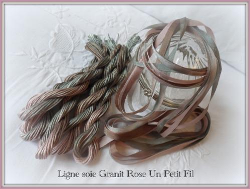 Ligne soie granit rose un petit fil