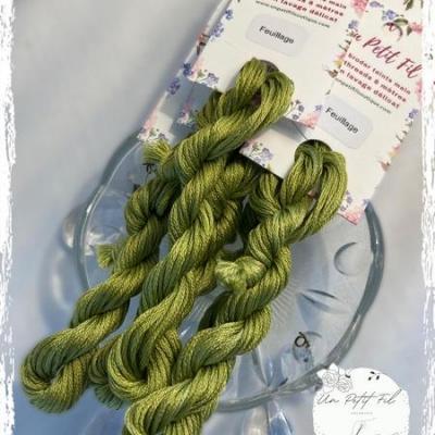 Mouline coton feuillage