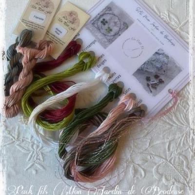 Pack de fils mon jardin de brodeuse un petit fil