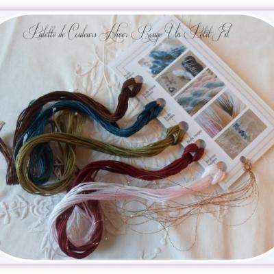 Palette de couleurs hiver rouge un petit fil 2