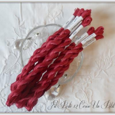 Perle 12 cerise un petit fil