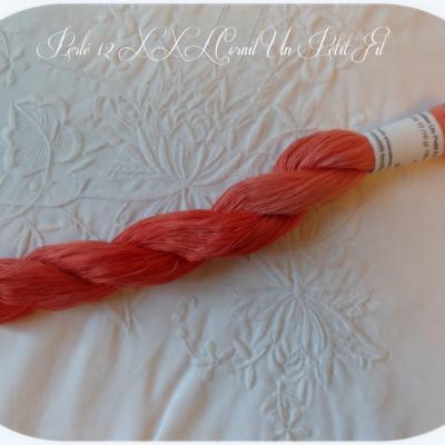 Perles 12 xxl corail un petit fil