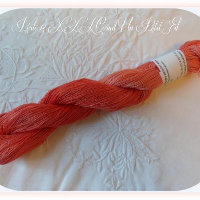 Perles 8 xxl corail un petit fil