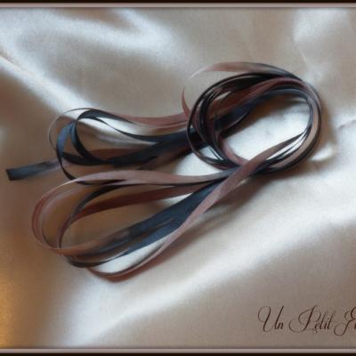 Ruban de soie Chocolat 4 mm