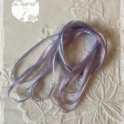 Ruban 4 mm pervenche
