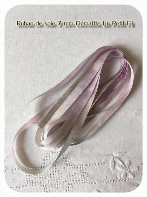 Ruban 7 mm clematite un petit fil