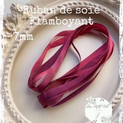 Ruban 7 mm flamboyant