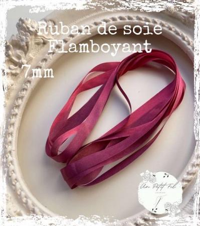 Ruban 7 mm flamboyant