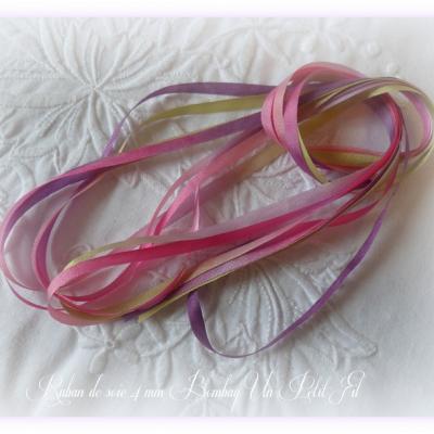 Ruban de soie 4 mm bombay un petit fil 1