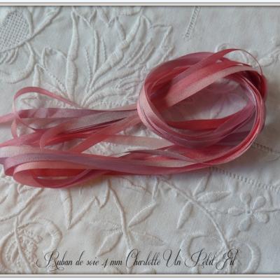 Ruban de soie 4 mm charlotte un petit fil 1