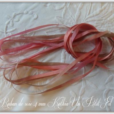 Ruban de soie 4 mm kathia un petit fil