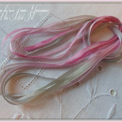 Ruban de soie 4 mm naissance un petit fil 1