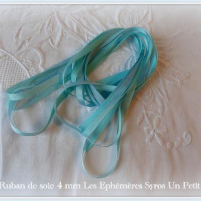 Ruban de soie Syros 4 mm (les éphémères)