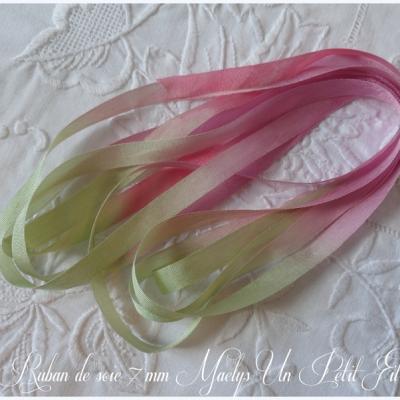 Ruban de soie 7 mm maelys un petit fil 2