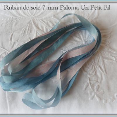 Ruban de soie Paloma 7 mm